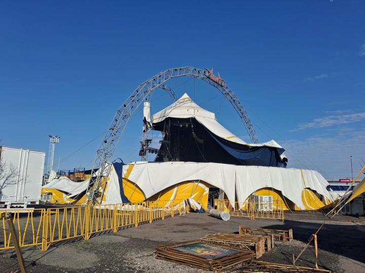El temporal en la ciudad de Santa Fe destrozó la carpa del circo de Flavio Mendoza 