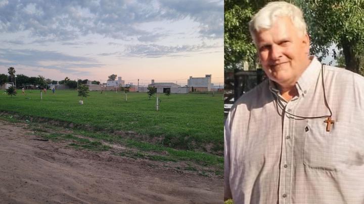 Homenaje a Presbítero Luis María Tomatis: una plazoleta en su nombre