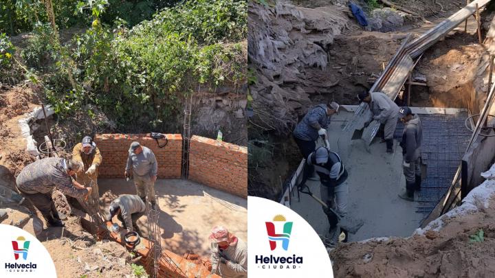 Avanza la construcción de una estación de bombeo en Campo del Medio