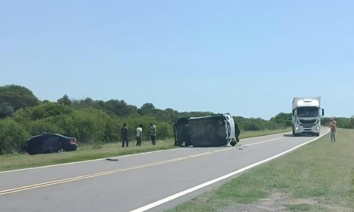 Choque múltiple con heridos en Colonia 