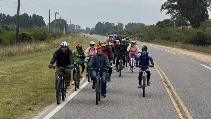 San Javier vivió una jornada de cicloturismo y naturaleza junto a la agrupación Ruedas Libres 