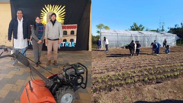 INTA San Javier acompaña proyectos de huerta y capacitación en escuelas rurales