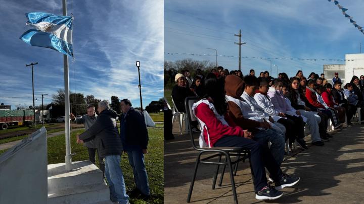 Alumnos de Colonia Mascías y Colonia San Joaquín realizaron su Promesa de Lealtad a la Bandera