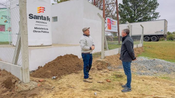 Berli y Baumgartner supervisaron obras de infraestructura y evaluaron acciones preventivas en Cayastá