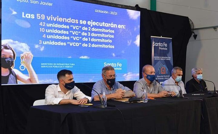 Se licitaron en San Javier otras 59 viviendas para el barrio 