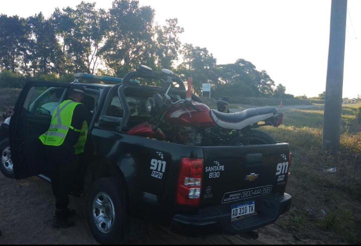 Cayastá: ¡Se tomó todo! Motociclista trabó el alcoholímetro