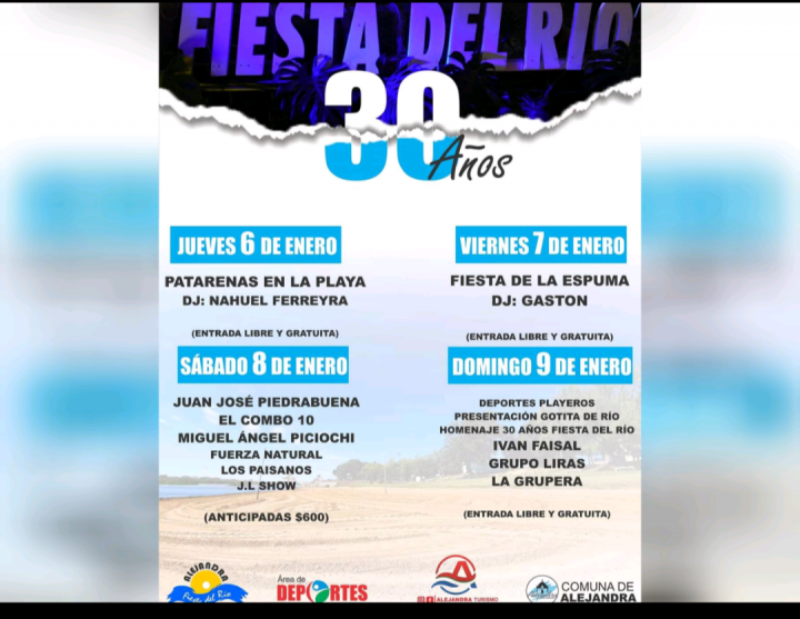Alejandra: La Fiesta provincial del Río se llevará adelante con normalidad