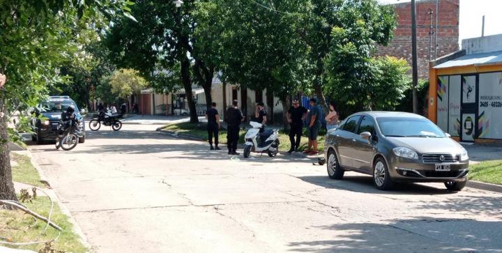 Accidente entre moto y automóvil en el centro de San Javier