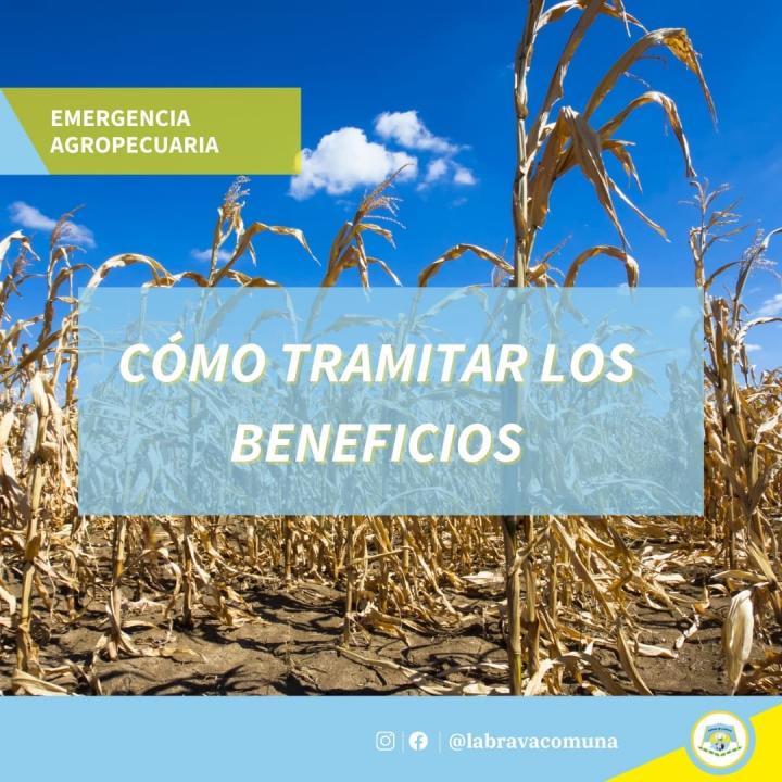 La Comuna de La Brava recuerda que está vigente la Emergencia Agropecuaria para los productores de la zona 