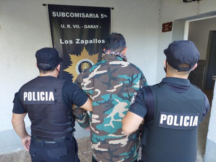 Garay: Un sujeto tiroteó a dos jóvenes con una escopeta y se negaba a entregarse