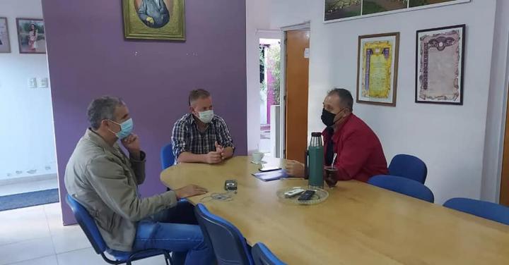 Cayastá: Edgardo Berli recibió la visita de Protección Civil de la provicnia de Santa Fe 