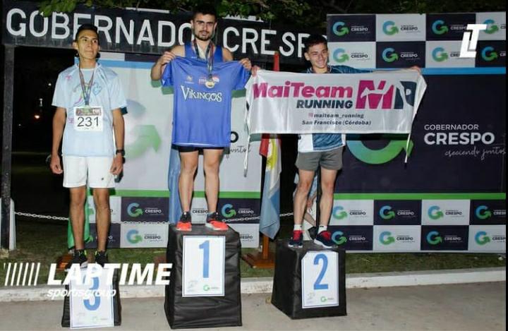 Emiliano Gaitán se subió al podio en la Media Maratón Santa Fe