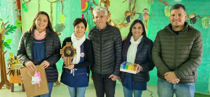 San Javier: El Senador Baucero y el Concejal Eduardo Baucero visitaron Jardines de infantes