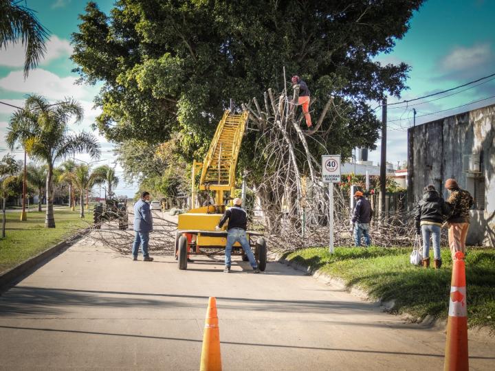 Obras y trabajos en marcha de la Municipalidad de San Javier 