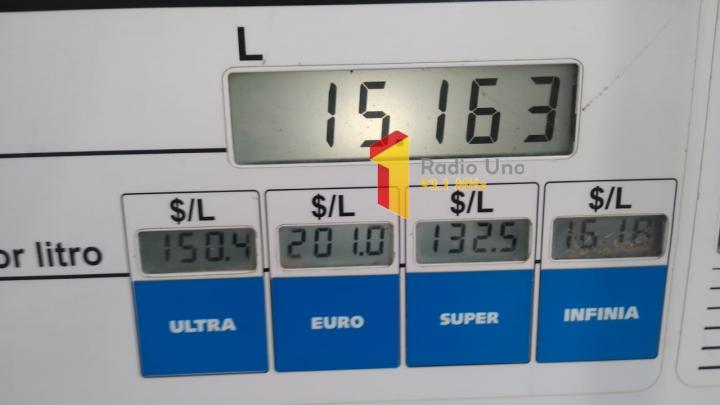 Aumentó nuevamente el gas oil y el premiun paso los $200 por litro