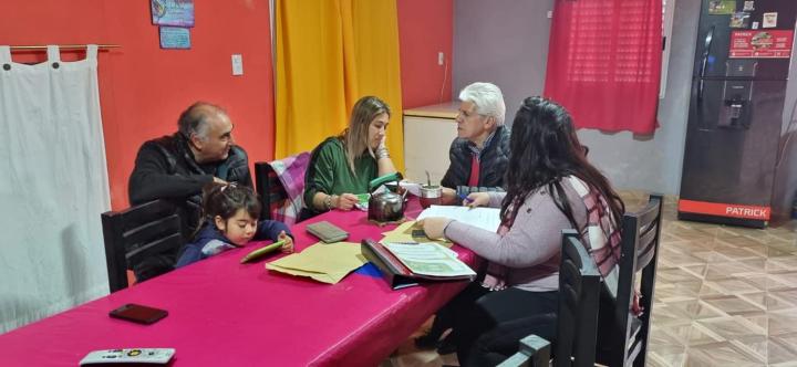 El Senador Baucero visitó Cacique Ariacaiquín
