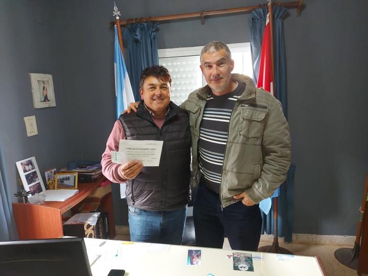 Saladero: Ayuda económica del Senador Ricardo Kaufmann para refacción del Centro Cultural