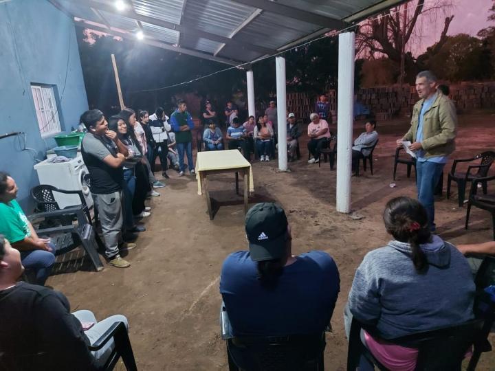 Carlos Kaufmann se interesó por los festejos a la Virgen de Chaguaya en Campo del Medio