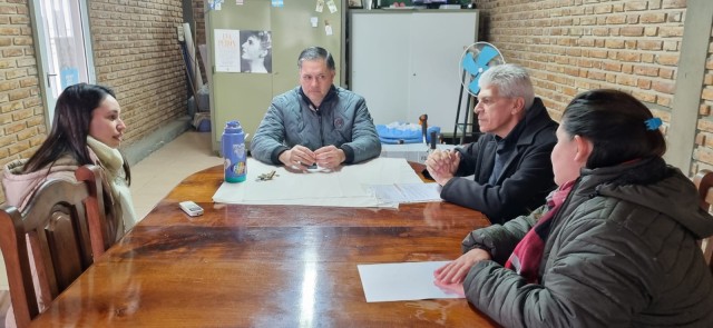 Baucero recorrió La Brava visitando a varias instituciones y vecinos
