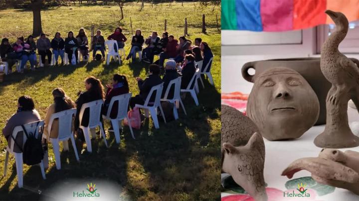 Helvecia: Comenzó el Taller de Cerámica Artesanal con la participación de mas de 50 mujeres