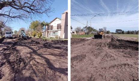 Alejandra: Mas obras de cordón cuneta para la localidad