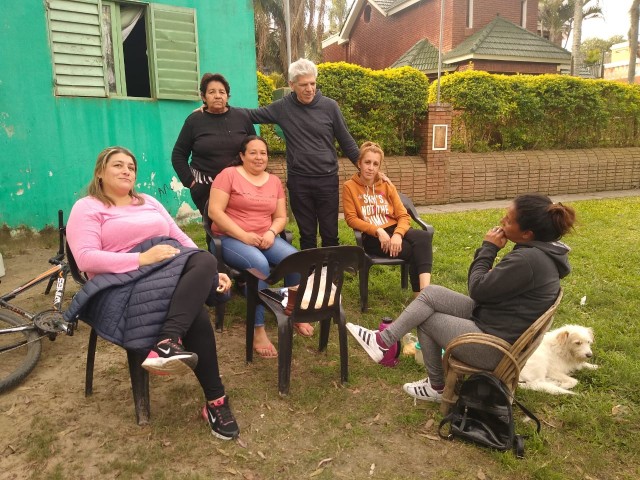 El Senador Baucero visitó Romang con una cargada agenda 