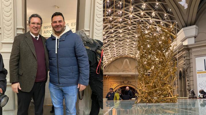 Ruscitti participó de la inauguración de la muestra 
