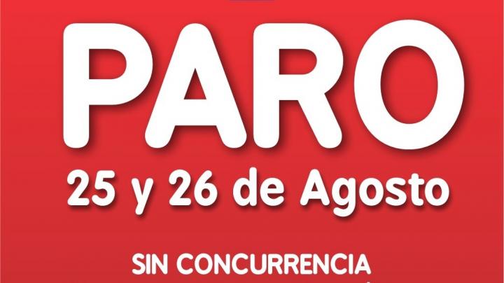 UPCN: Siguen los paros los días 25 y 26 de Agosto