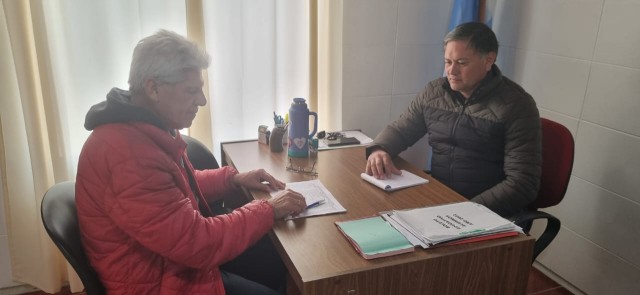 Baucero visitó La Brava y se reunió con su Presidente Comunal