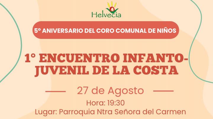 Helvecia celebra el 5° Aniversario del Coro Comunal de Niños