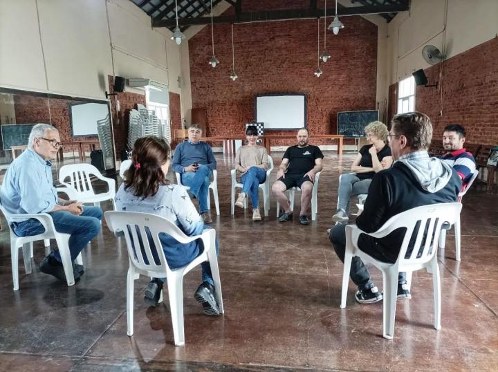 Gdor. Crespo: Fabián Bastia recorrió las instituciones junto a Rodrigo Borla en reuniones de trabajo