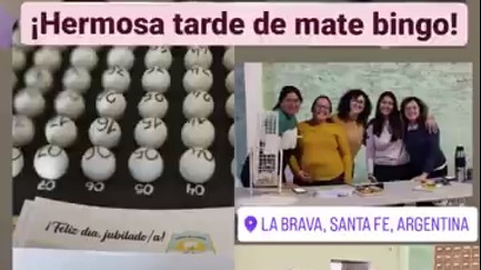 La brava: Se llevó a cabo un Té-Bingo homenaje a los jubilados de la localidad