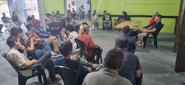 El Senador Baucero se reunió con militantes en la Unidad Básica de San Javier