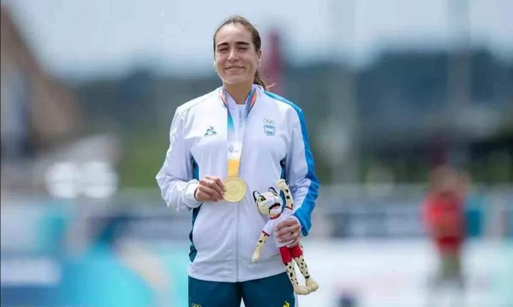 Una atleta argentina embarazada ganó el oro en los Juegos Suramericanos