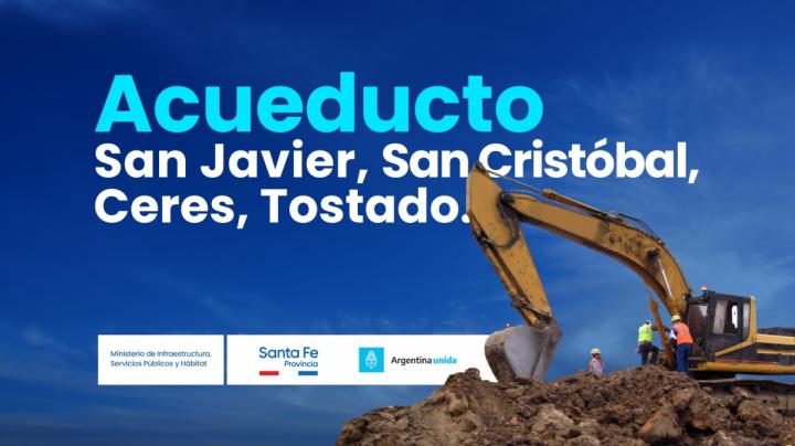 Las Obras del Acueducto San Javier - Tostado por calle Ramón Ruiz limitarán el acceso a la Esc. N° 1.311