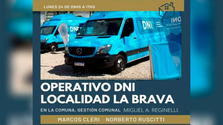 La Brava: Operativo de DNI y Pasaporte