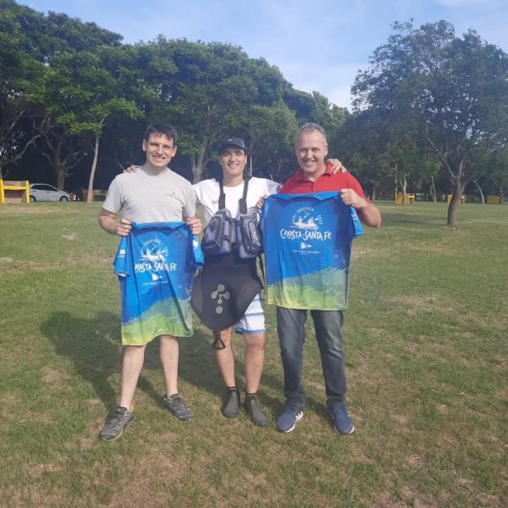 Cayastá: Edgardo Berli participó del evento de largada de la Travesía en Kayak 