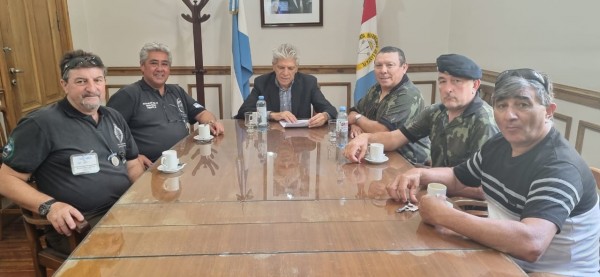 El Senador Baucero se reunió con ex combatientes de Malvinas en gestión de pensiones