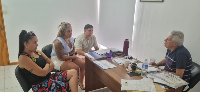 El Senador Baucero recibió a integrantes de la Sub Comisión de Fútbol del Club Central
