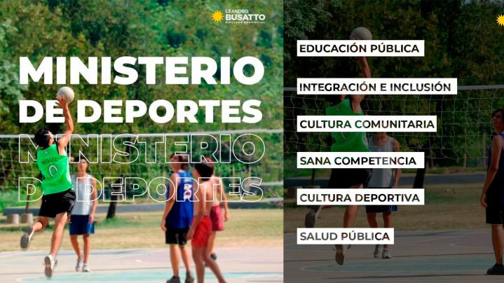 Leandro Busatto promueve la creación de un Ministerio de Deportes