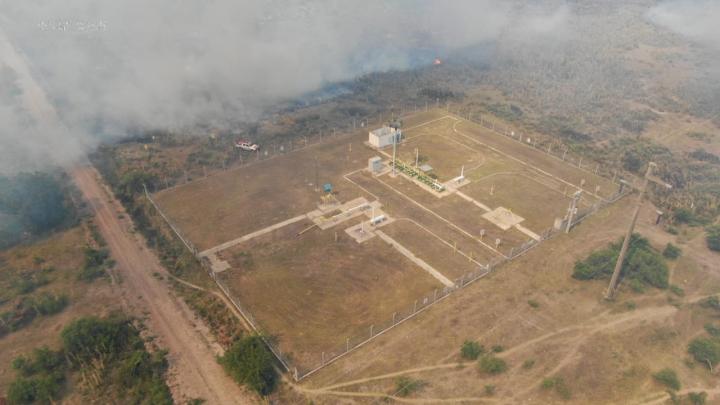 San Javier: un voraz incendio puso en peligro la planta de gas natural en zona oeste 