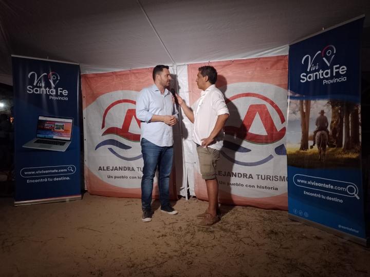 Alejandra: Norberto Ruscitti estuvo presente en la Nueva Edición de la Fiesta del Río