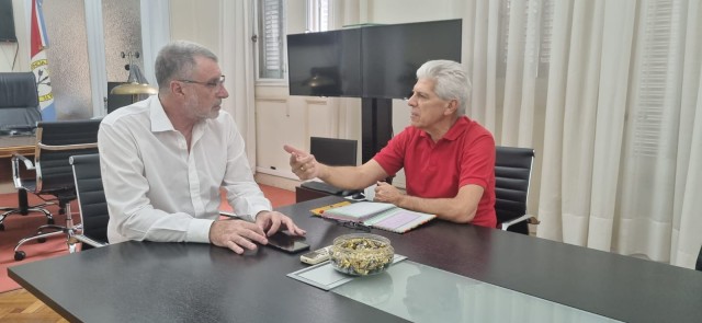 El Senador Baucero Se reunió con el Ministro de Seguridad Rubén Rimoldi