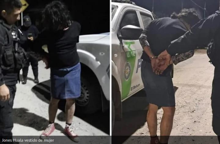 Alcoholizado y con pollera: así detuvieron a Facundo Jones Huala en El Bolsón