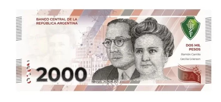 El Banco Central aprobó la emisión de billetes de dos mil pesos