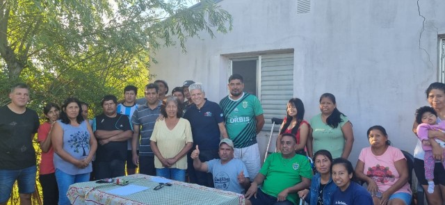 El Senador Baucero entregó aportes del fondo de fortalecimiento institucional en la Comunidad Mocoví de Colonia Francesa