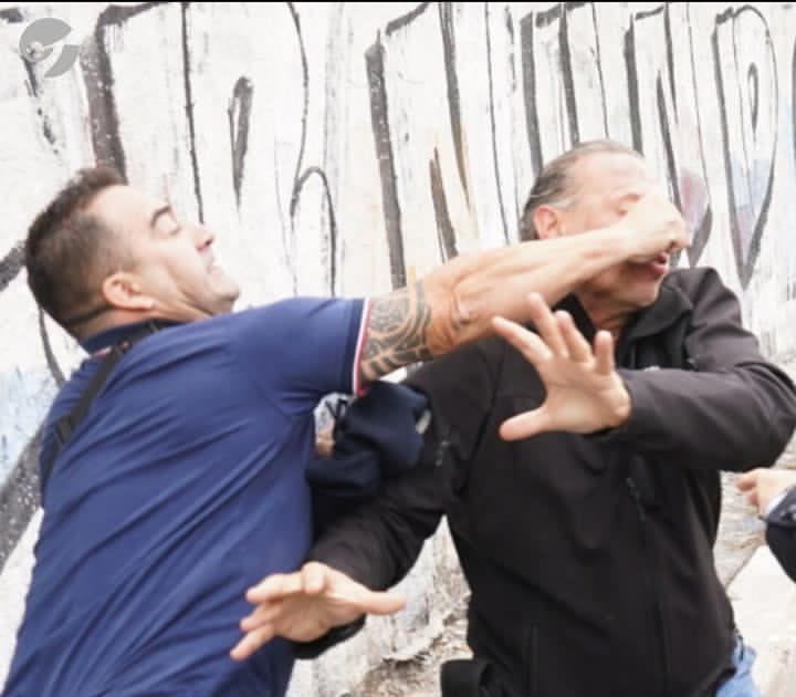 Berni fue agredido con golpes y piedrazos por colectiveros