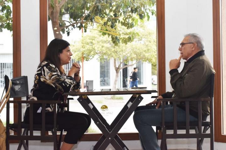 Clara García fue recibida por el Intendente Mario Migno en su visita a San Javier