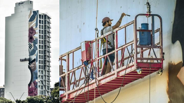 Santa Fe tendrá el mural mas alto del hemisferio Sur y Latinoamérica en general, y de todo el mundo dedicado a un deportista
