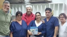 El Senador Baucero entregó una pava eléctrica a la enfermería del Hospital Rawson